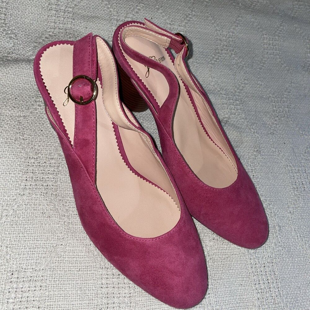 J. Crew Women’s Dressy Pumps Size 6 M Pink Leather Going Out Party Fun NWOB